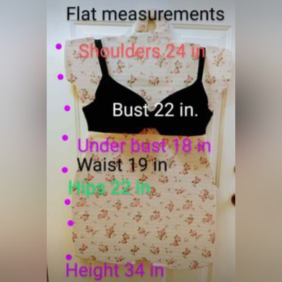 AVA & VIV 4X blue/white print crop blouse - Picture 10 of 10